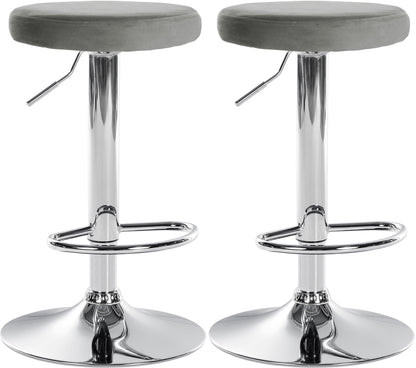 2er Set Barhocker Ponte Samt