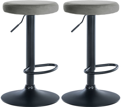 2er Set Barhocker Ponte Samt