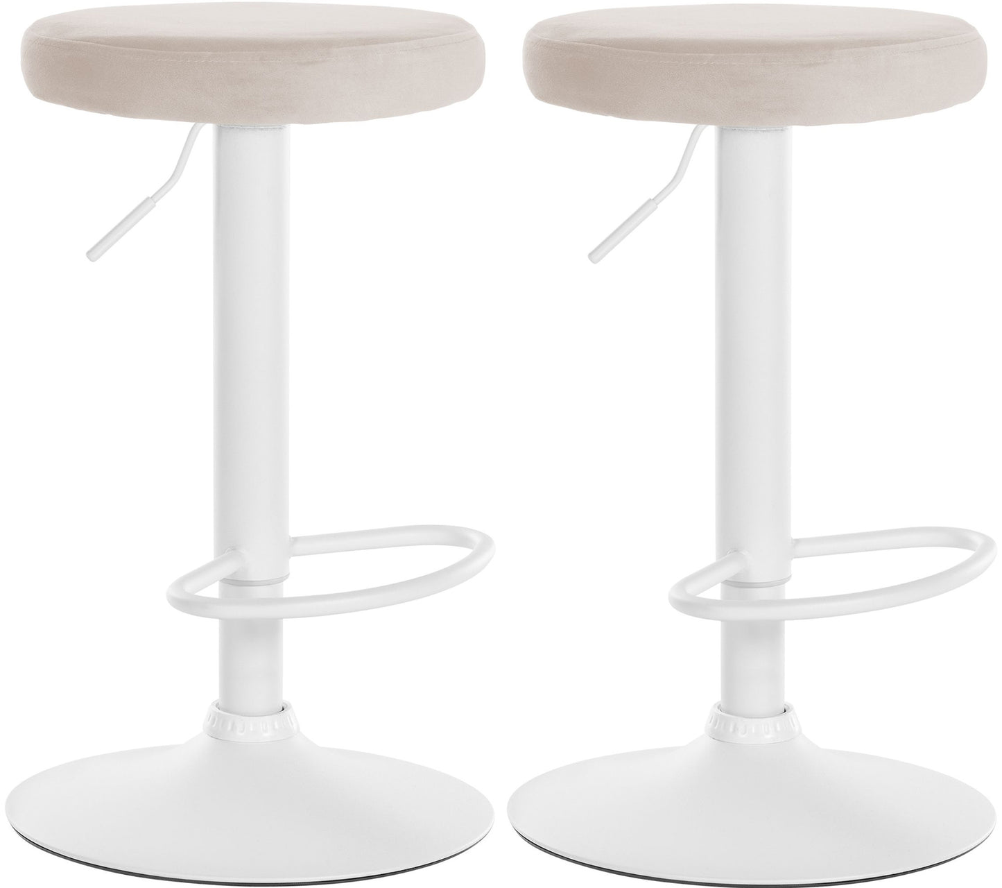 2er Set Barhocker Ponte Samt