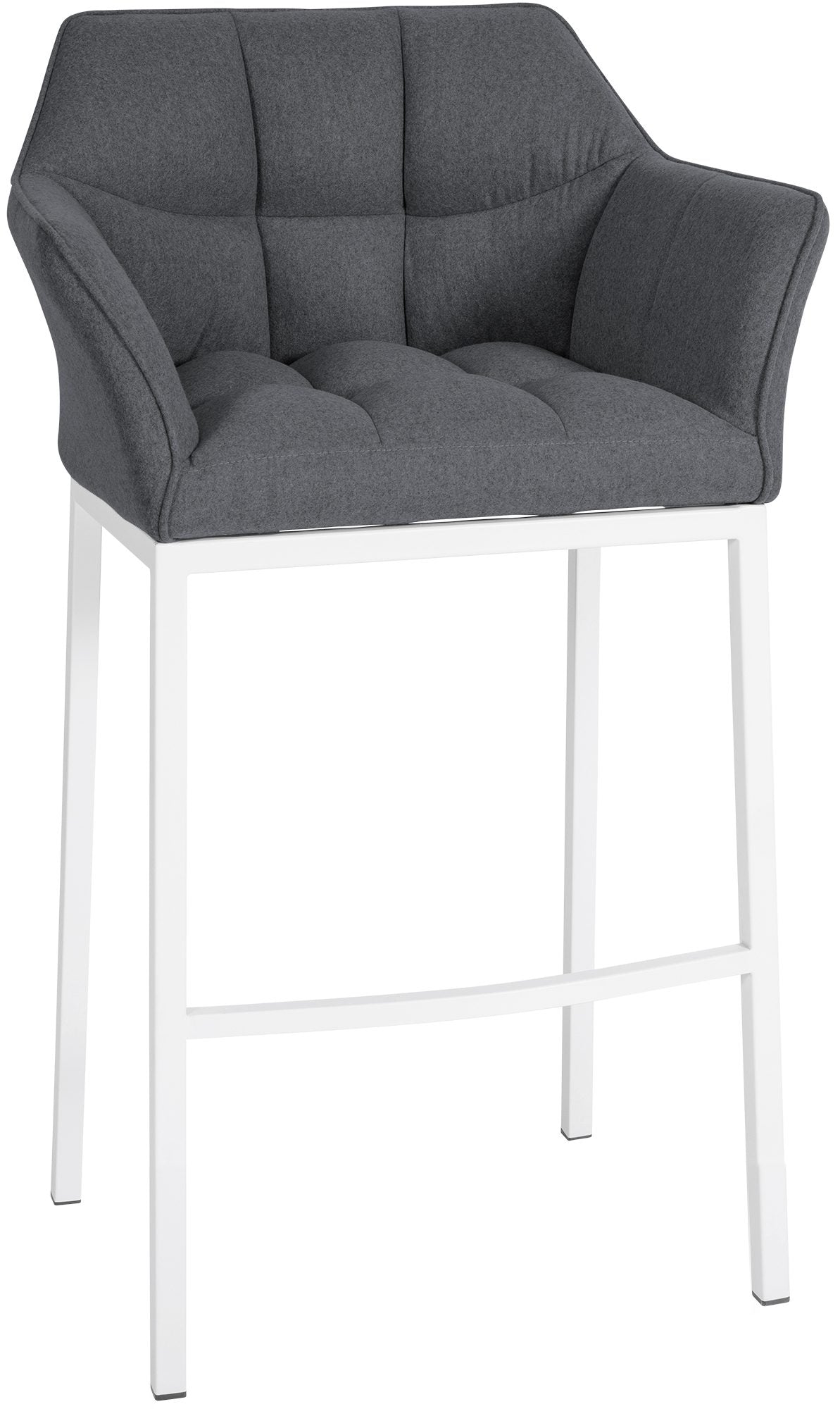 Barhocker Damaso Filz-Bezug mit Vierfußgestell - homemem39