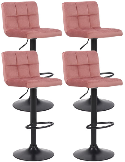 4er Set Barhocker Feni Samt