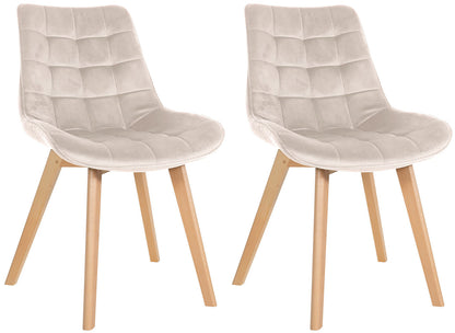 2er Set Stühle Brook Samt - homemem39
