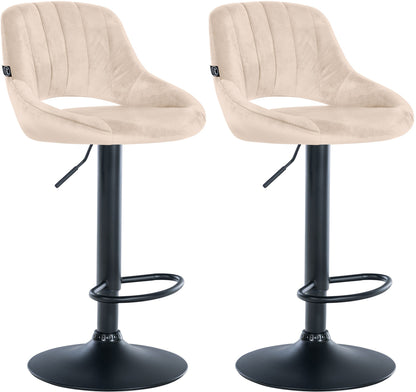 2er Set Barhocker Milet Samt