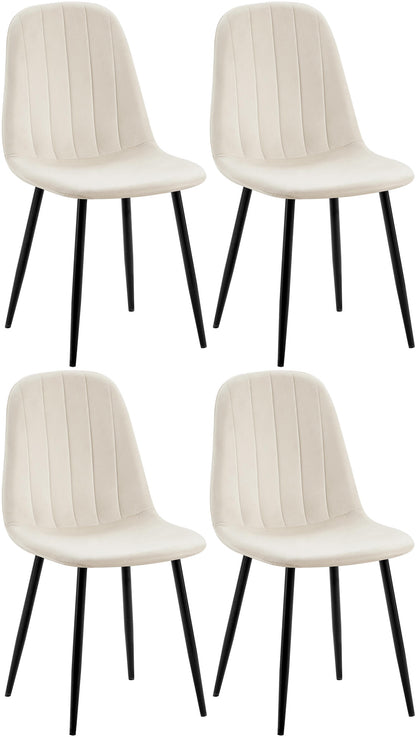 4er Set Esszimmerstuhl Baxter Samt | homemem39