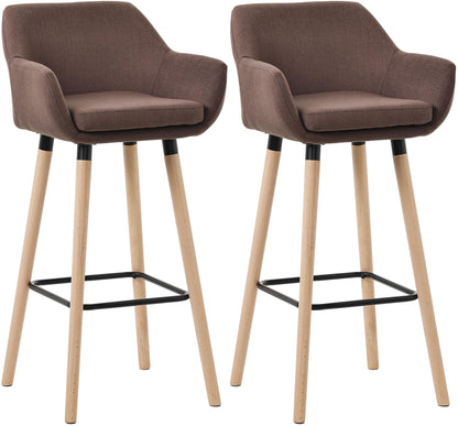 2er Set Barhocker Grant mit Stoffbezug