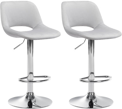 2er Set Barhocker Camden Samt