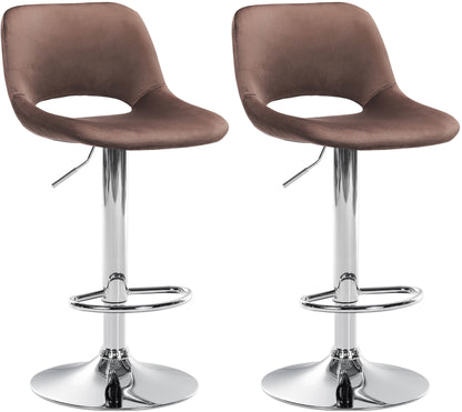 2er Set Barhocker Camden Samt