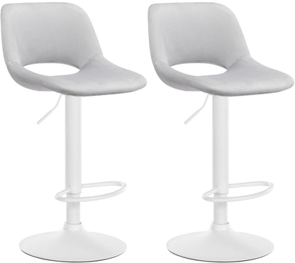 2er Set Barhocker Camden Samt
