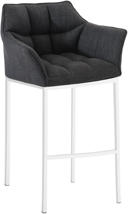 Barhocker Damaso Stoff mit 4-Fuß Gestell