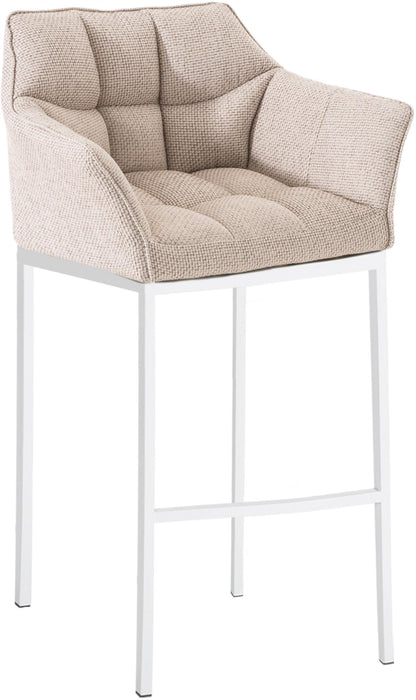 Barhocker Damaso Stoff mit 4-Fuß Gestell