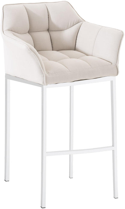 Barhocker Damaso Stoff mit 4-Fuß Gestell