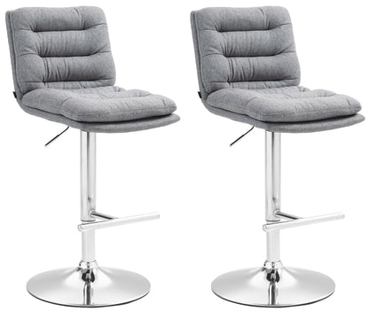 2er Set Barhocker Damar Stoff