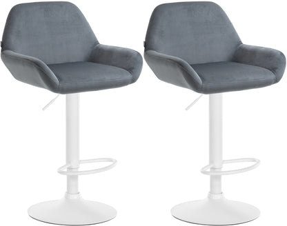 2er Set Barhocker Braga Samt | homemem39
