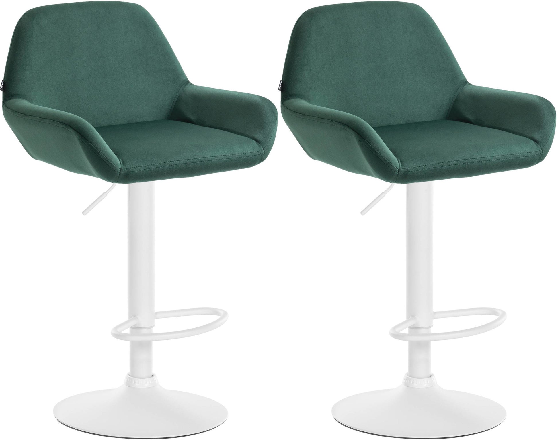2er Set Barhocker Braga Samt | homemem39