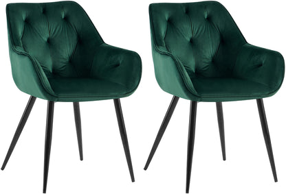 2er Set Esszimmerstühle Cassis Samtbezug