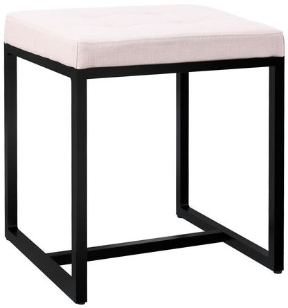 Sitzhocker Barci mit schwarzem Gestell