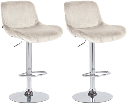 2er Set Barhocker Solon Chrom