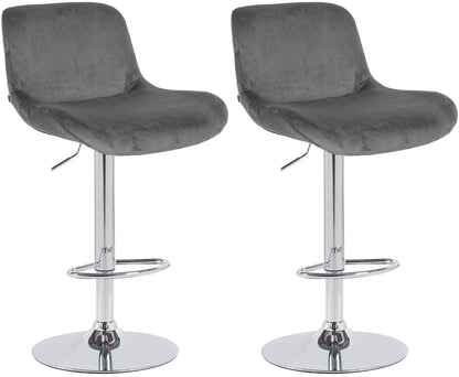 2er Set Barhocker Solon Chrom