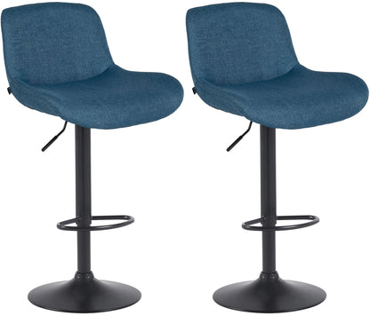 2er Set Barhocker Solon Schwarz