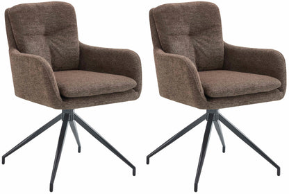 2er Set Esszimmerstuhl Pickett Stoff