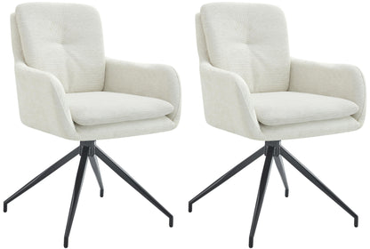 2er Set Esszimmerstuhl Pickett Stoff