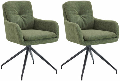 2er Set Esszimmerstuhl Pickett Stoff