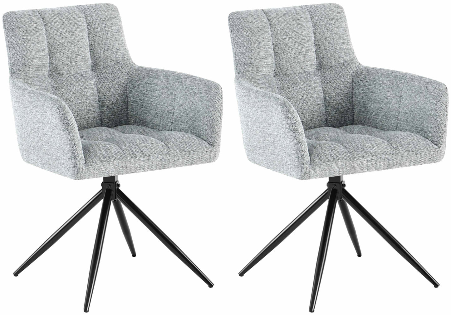 2er Set Esszimmerstuhl Jonah Stoff