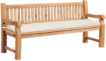 Gartenbank Teakholz Jackson mit Sitzkissen