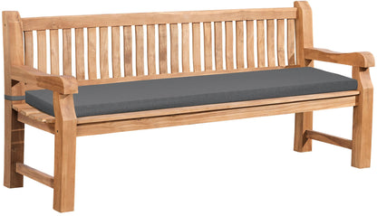 Gartenbank Teakholz Jackson mit Sitzkissen