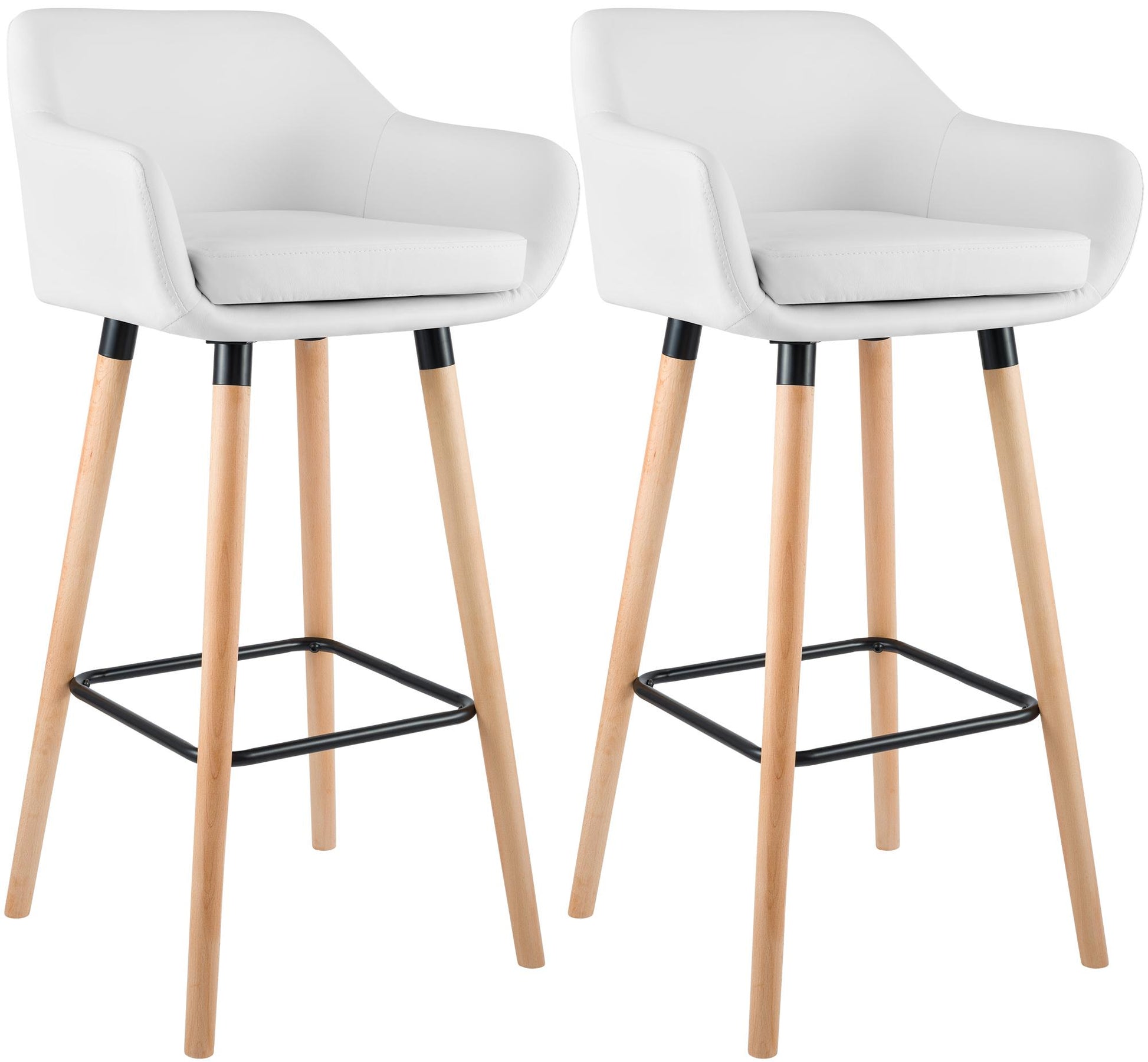 2er Set Barhocker Grant Kunstleder | homemem39