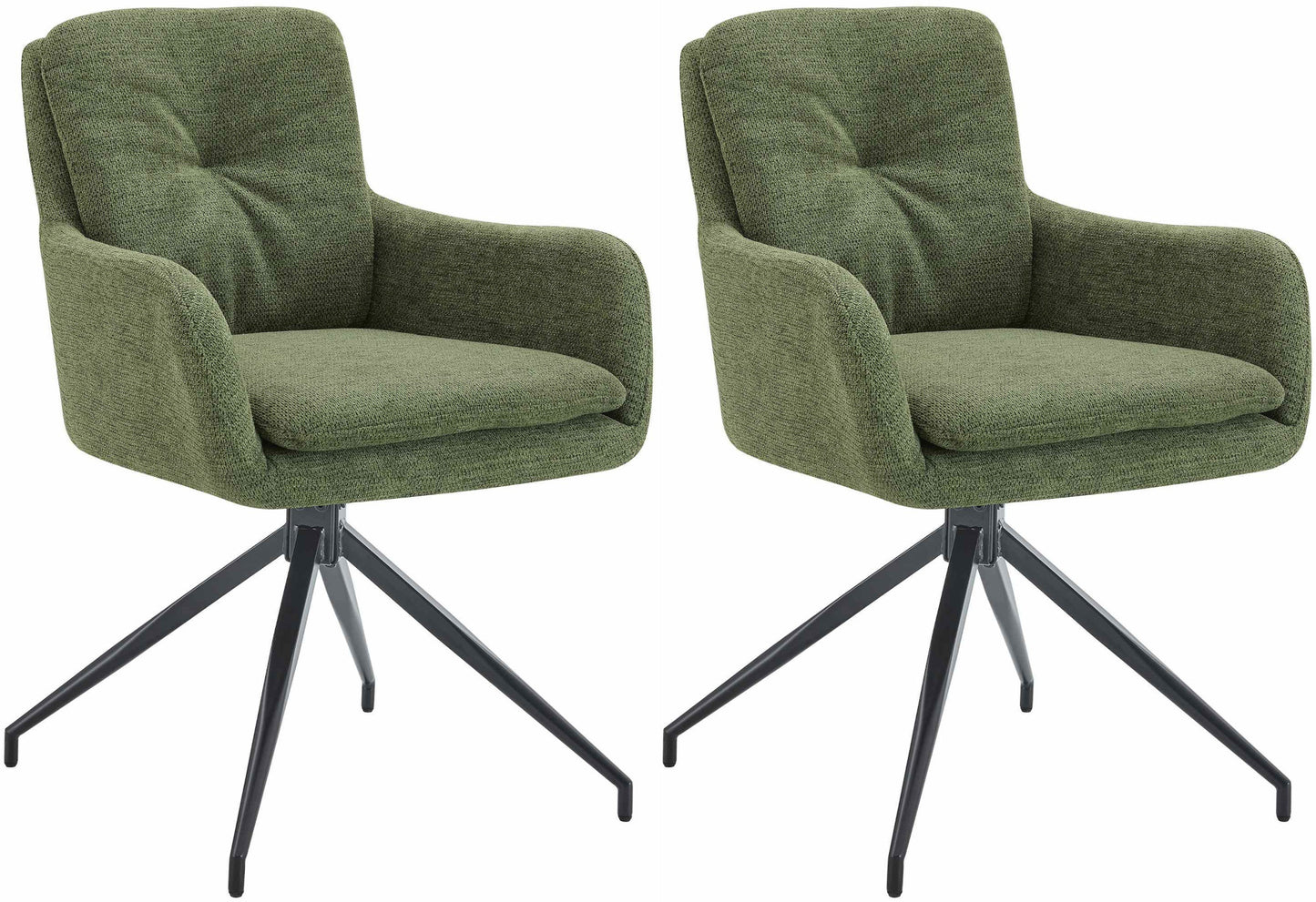 2er Set Esszimmerstühle Pickett Stoff