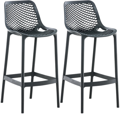 2er Set Outdoor Barhocker Air