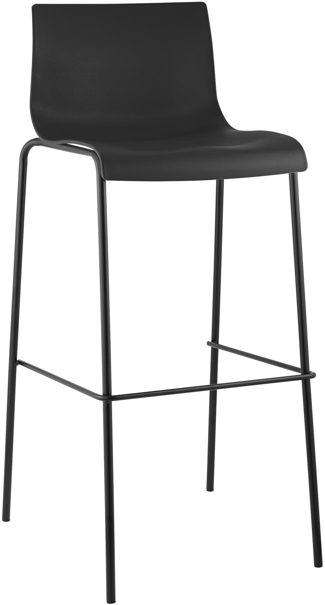 Barhocker Hover Kunststoff 4-Fuß Gestell | homemem39