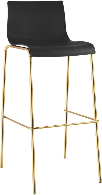 Barhocker Hover Kunststoff Vierfußgestell Gold | homemem39