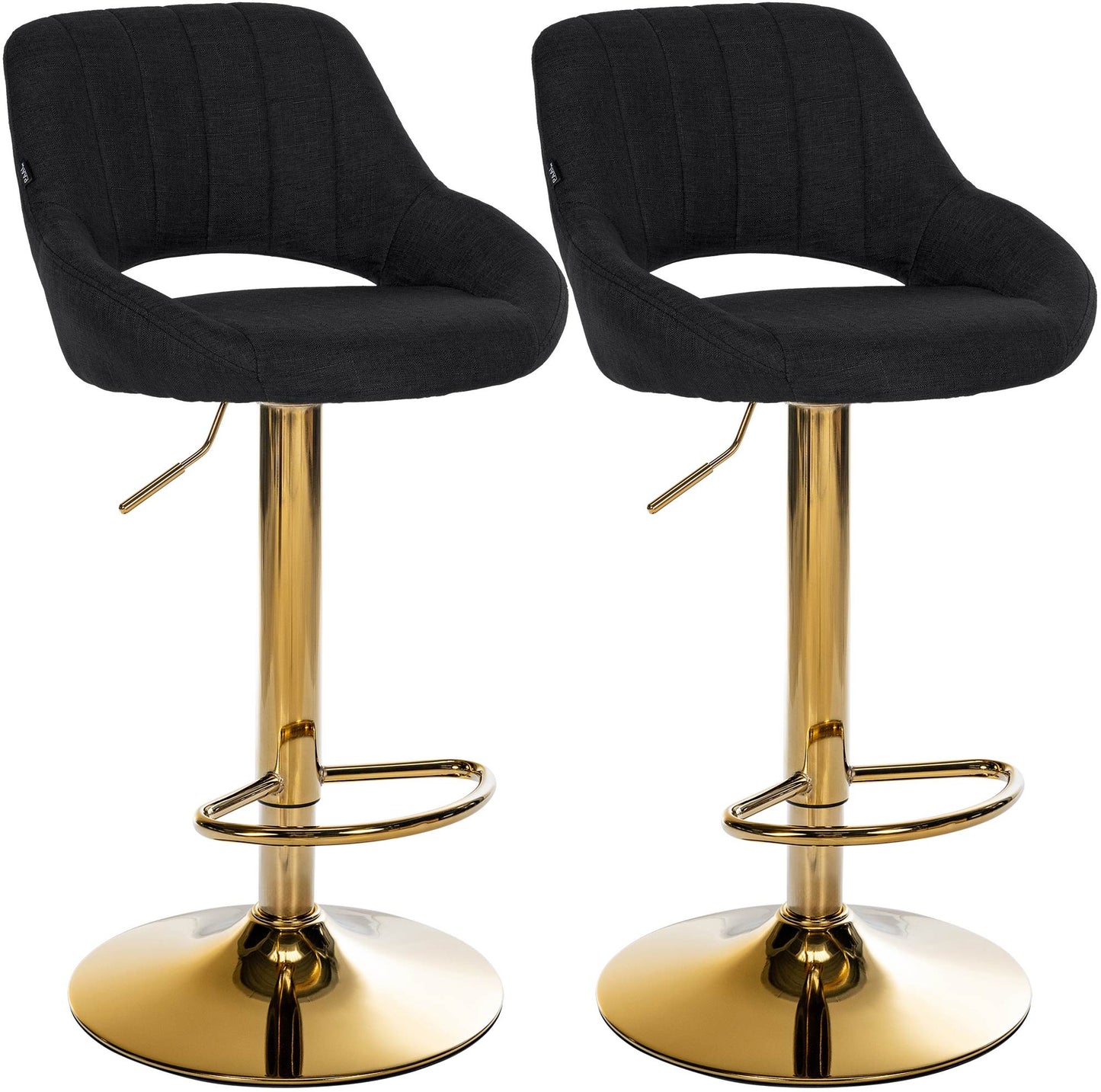 2er Set Barhocker Milet Stoff | homemem39