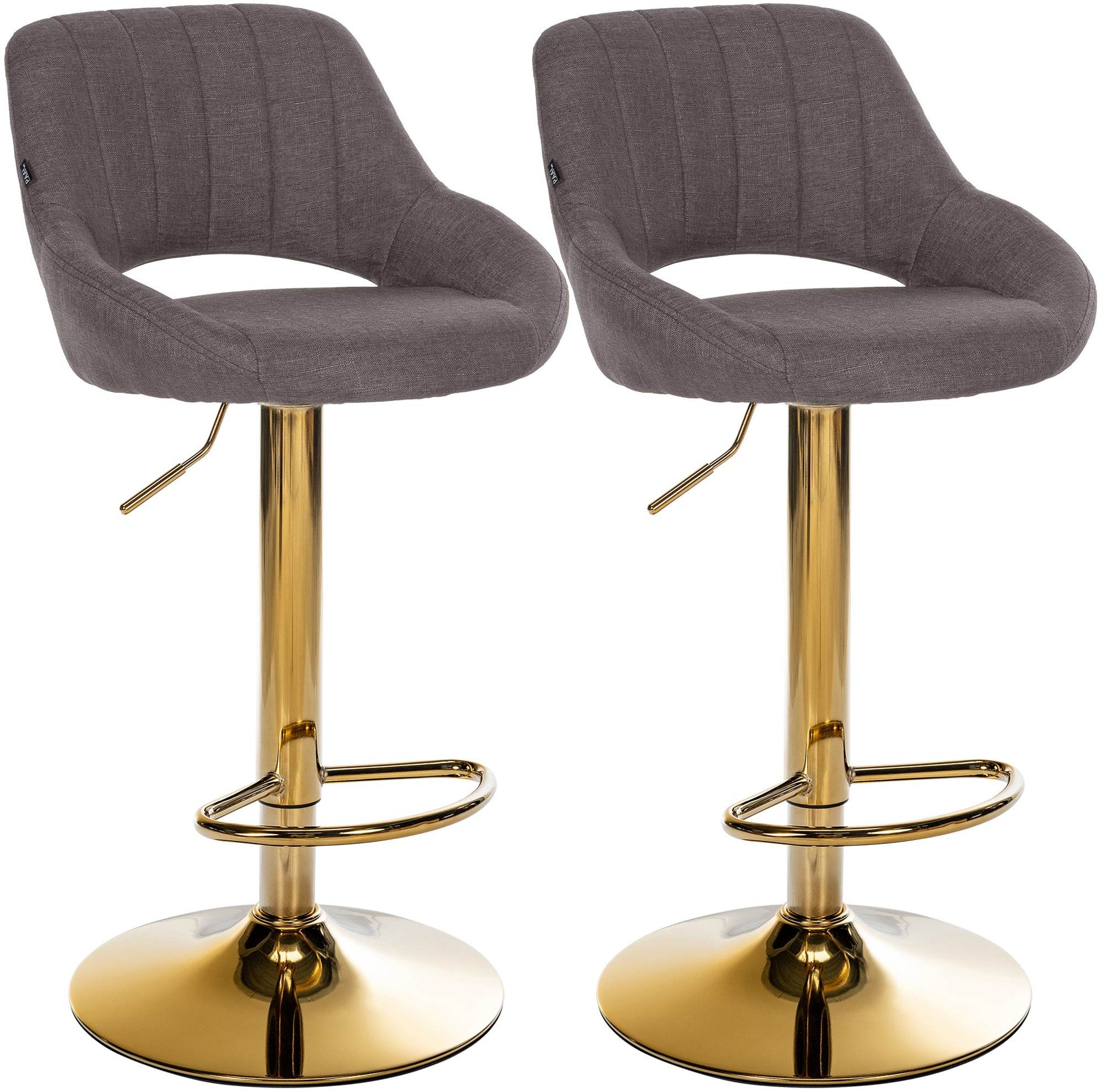 2er Set Barhocker Milet Stoff | homemem39