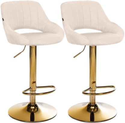 2er Set Barhocker Milet Stoff | homemem39