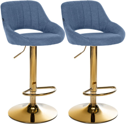 2er Set Barhocker Milet Stoff | homemem39