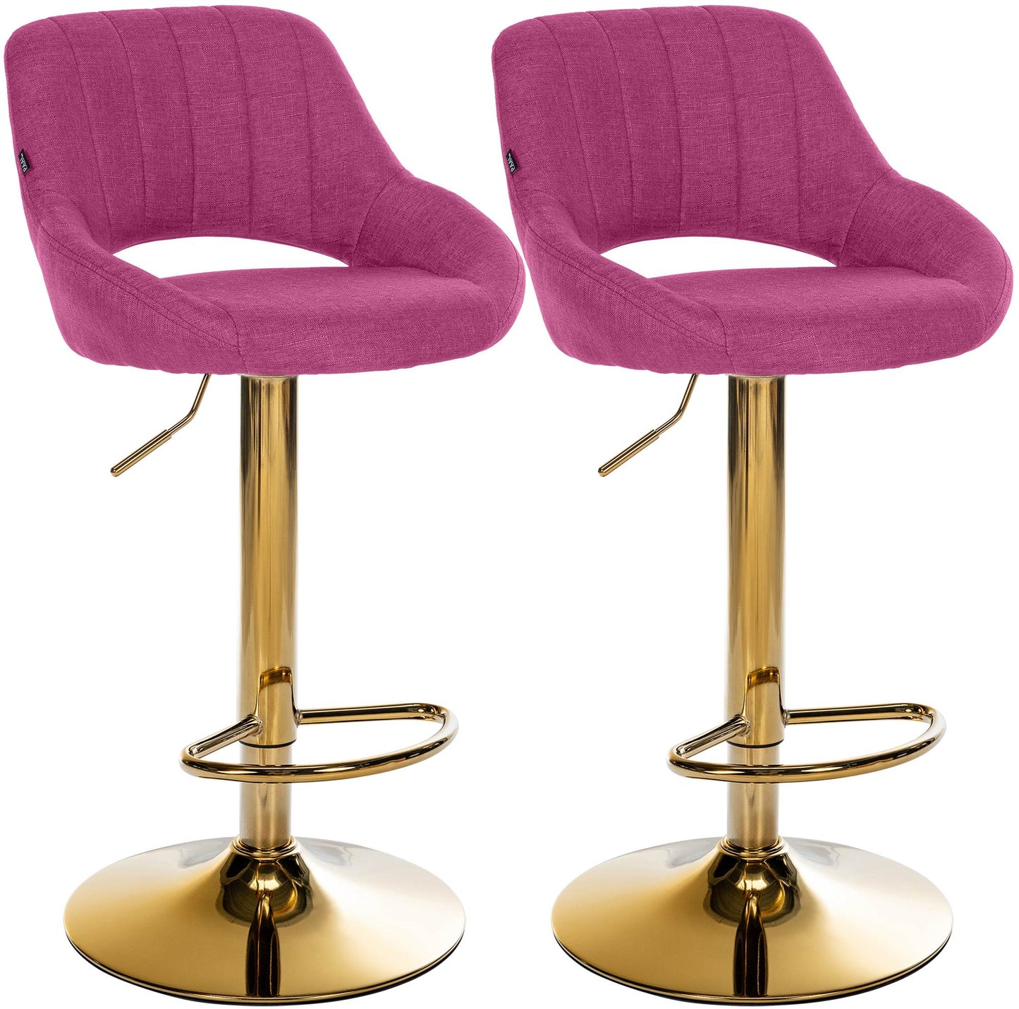 2er Set Barhocker Milet Stoff | homemem39