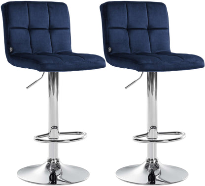 2er Set Barhocker Peru Samt | homemem39