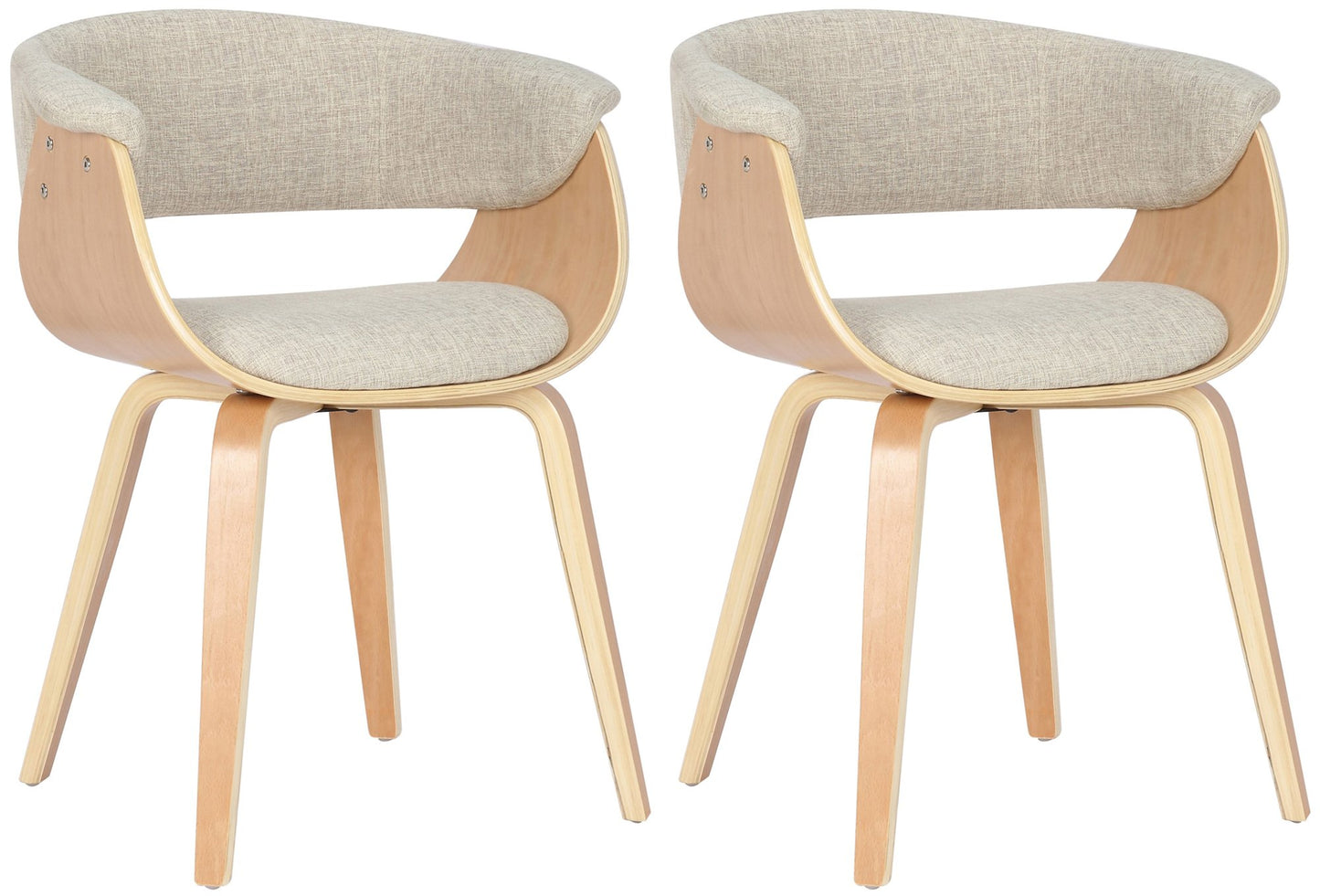 2er Set Esszimmerstuhle Bruce Stoff