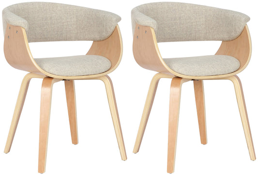 2er Set Esszimmerstühle Bruce Stoff