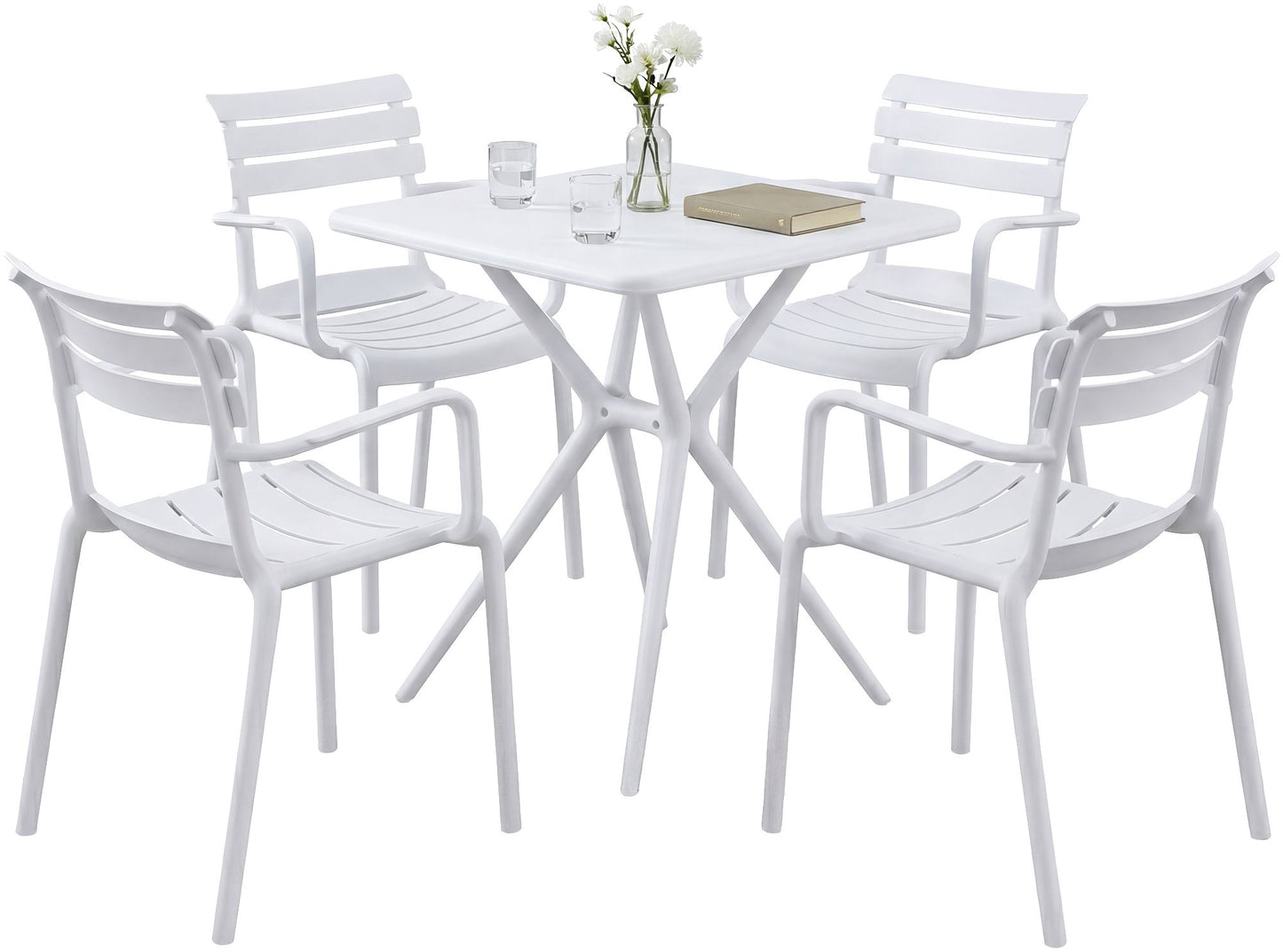 Gartenmöbel-Set Avena mit 4 Stühlen