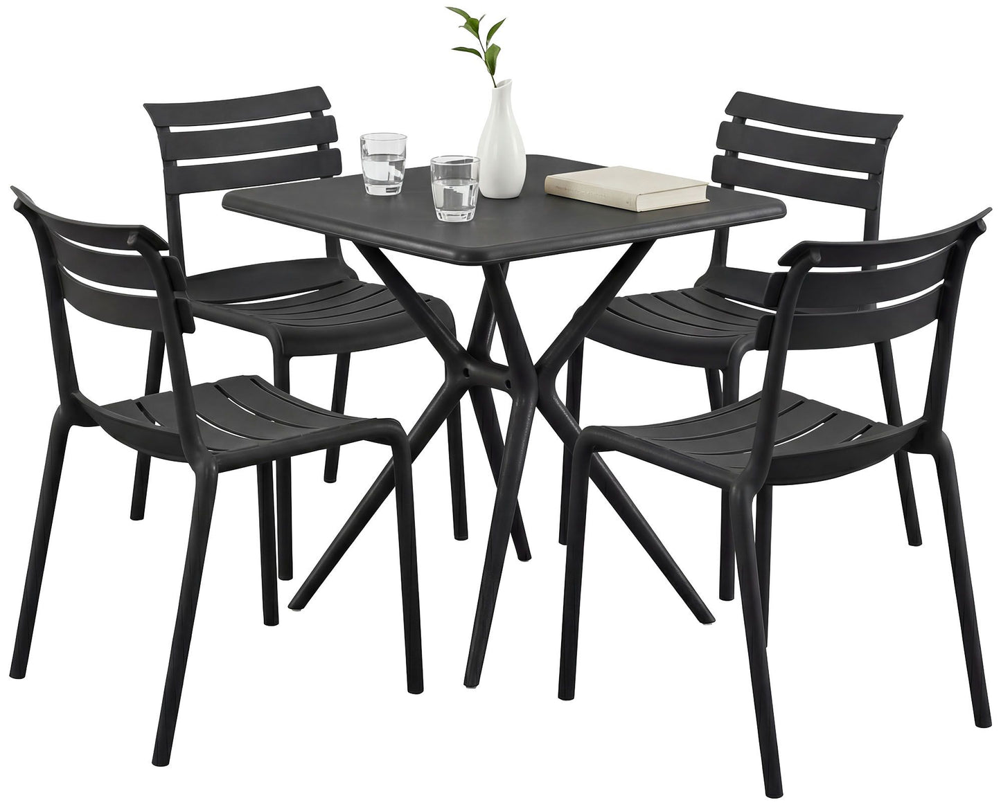 Gartenmöbel-Set Vela mit 4 Stühlen