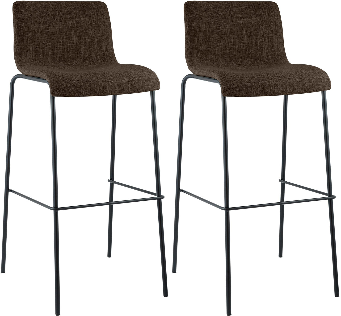 2er Set Barhocker Hover Stoff Vierfußgestell | homemem39