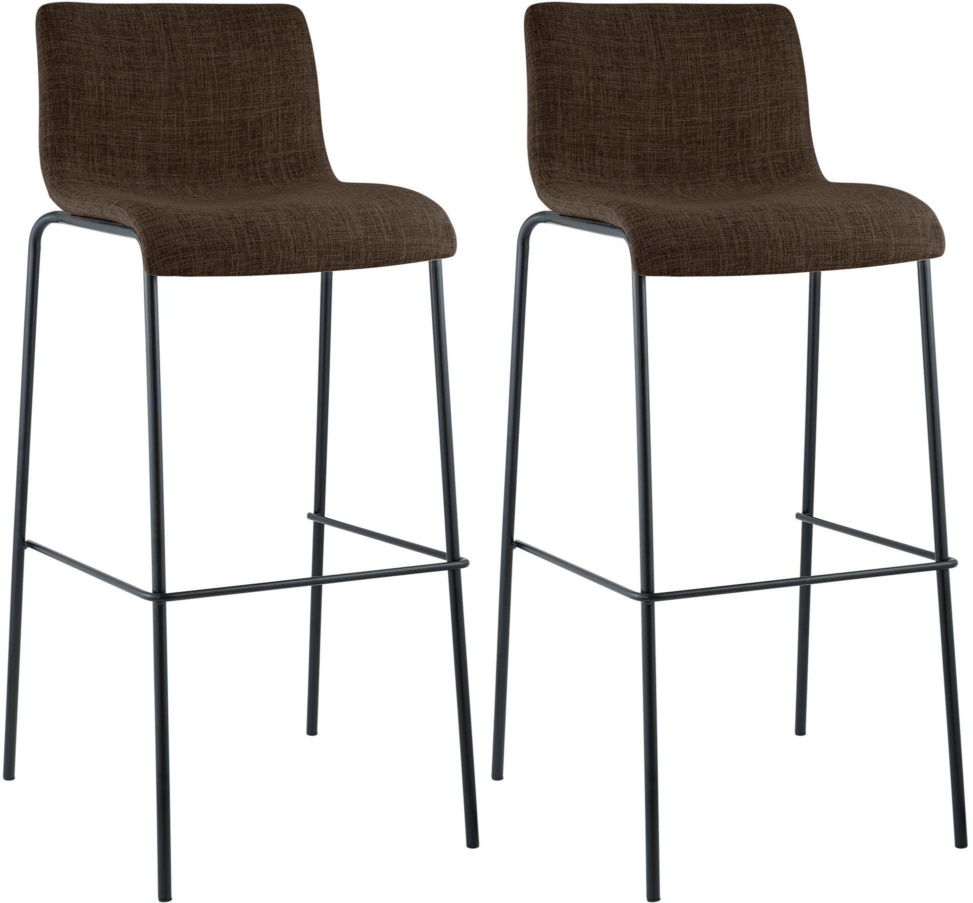 2er Set Barhocker Hover Stoff Vierfußgestell | homemem39