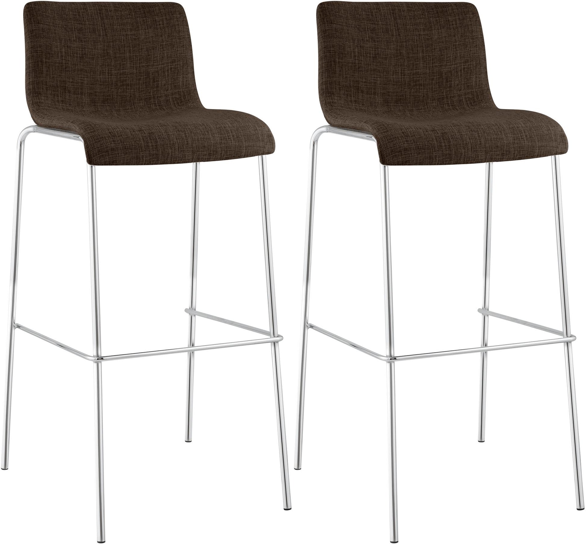2er Set Barhocker Hover Stoff Vierfußgestell | homemem39