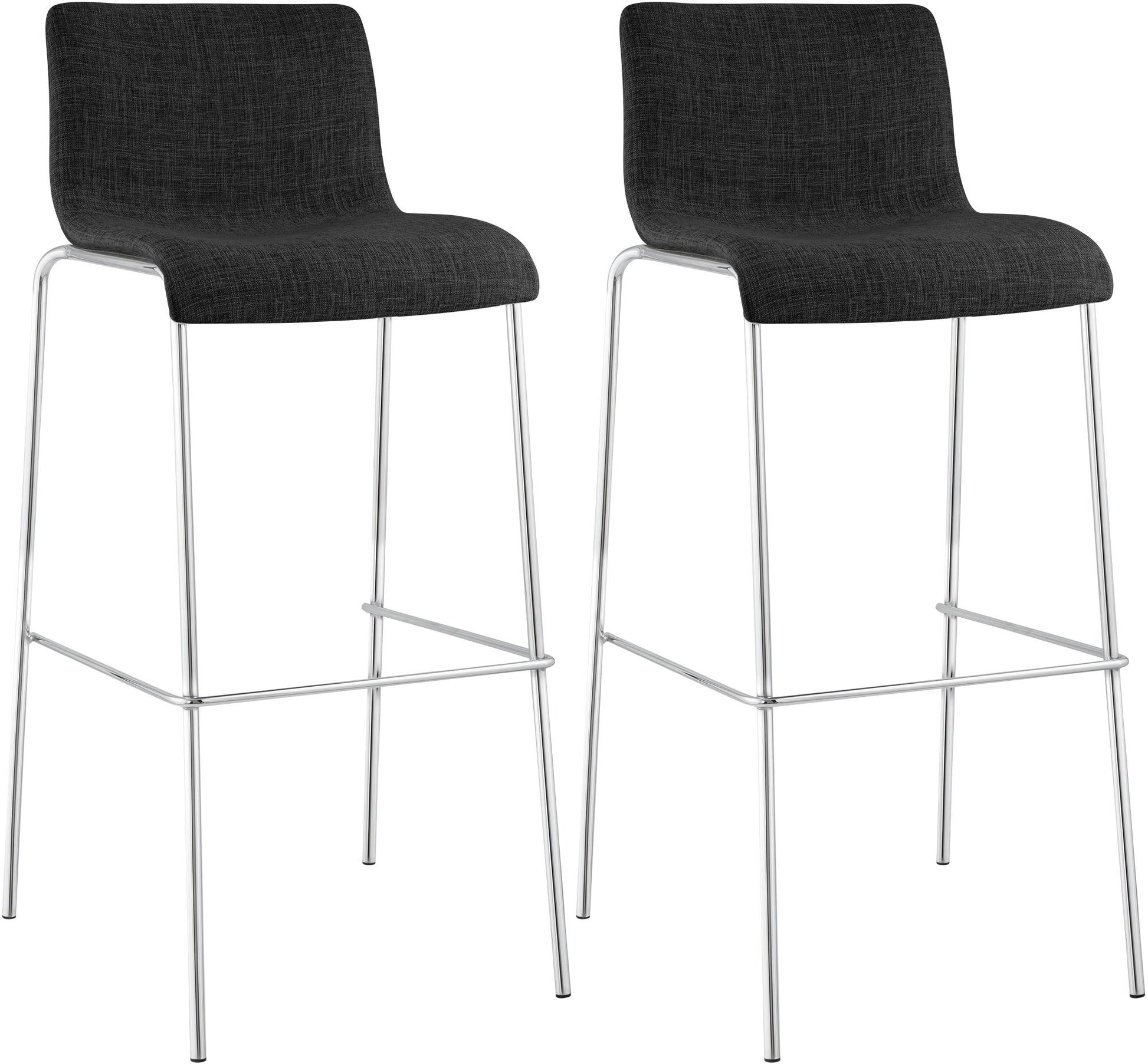 2er Set Barhocker Hover Stoff Vierfußgestell | homemem39