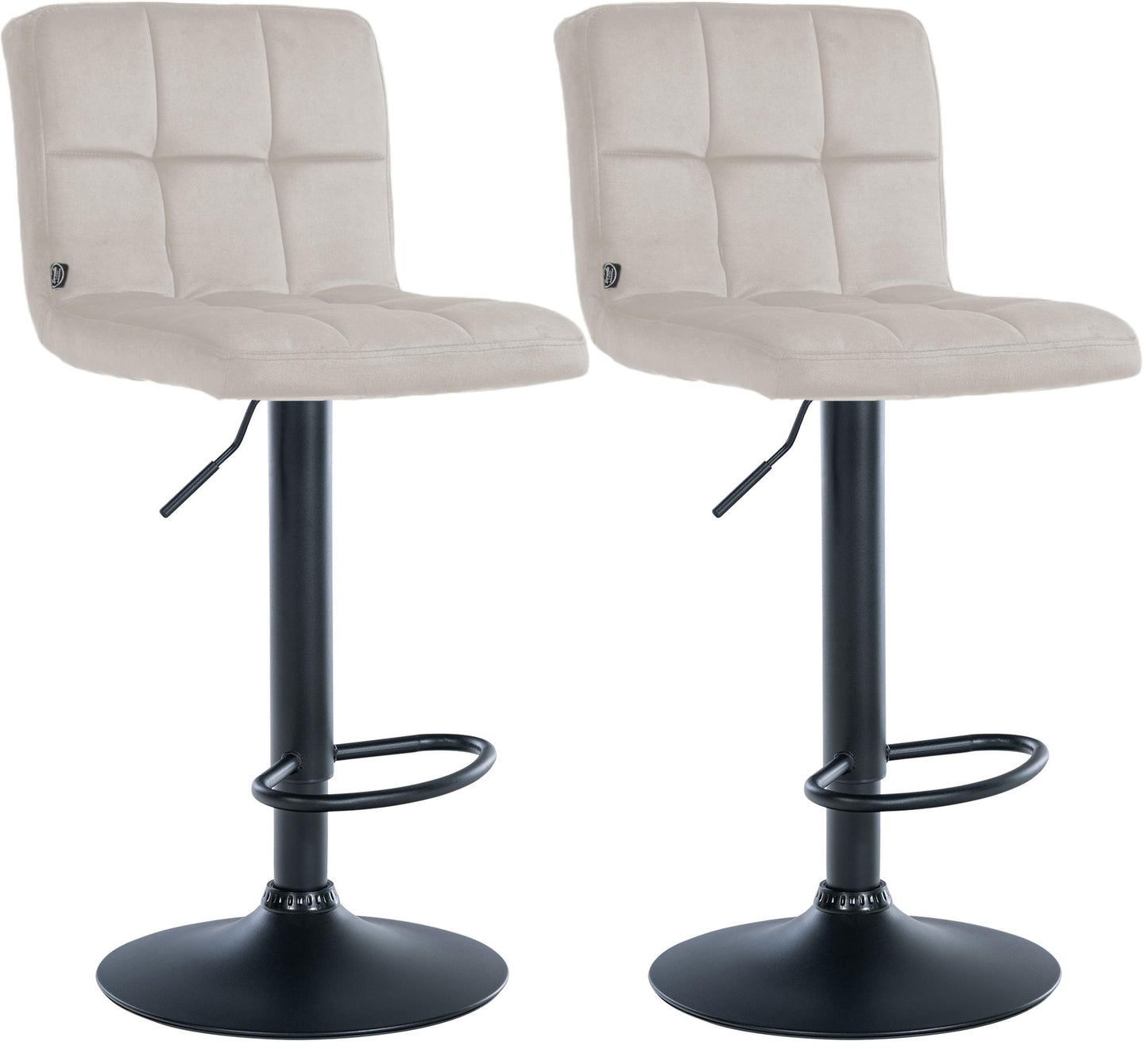 2er Set Barhocker Peru Samt