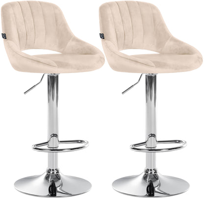 2er Set Barhocker Milet Samt